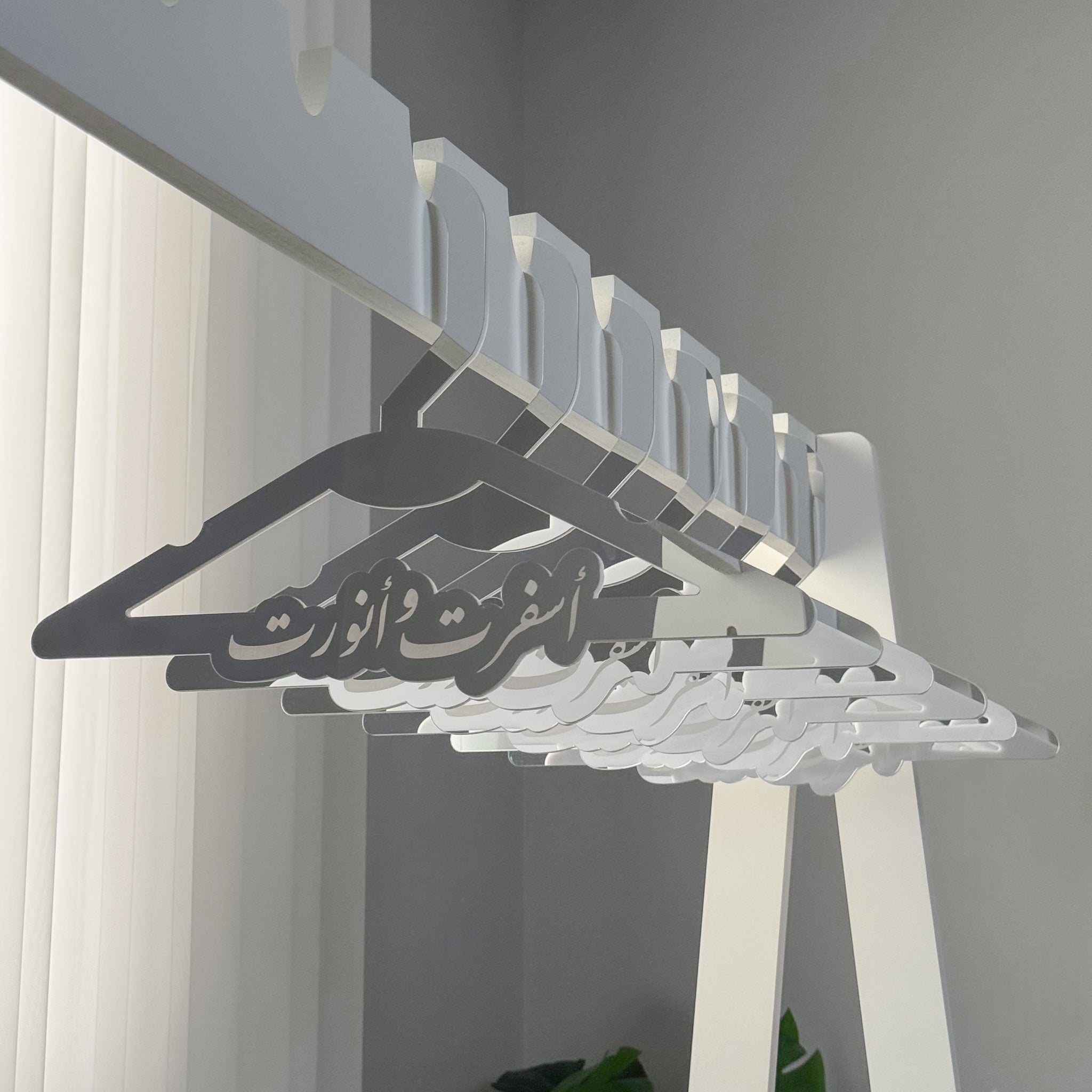 6 clothes hangers that lightened up and brightened up