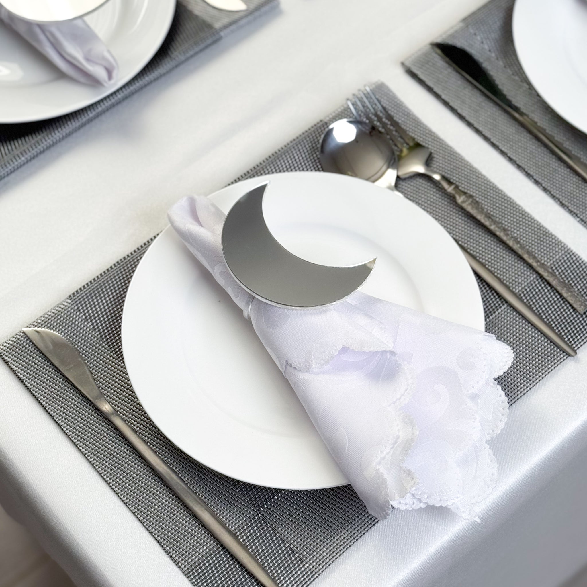 Silver napkin and tablecloth holder