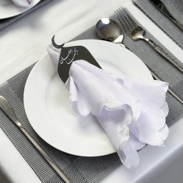 Silver napkin and tablecloth holder