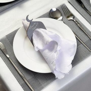 Grey napkin and tablecloth holder