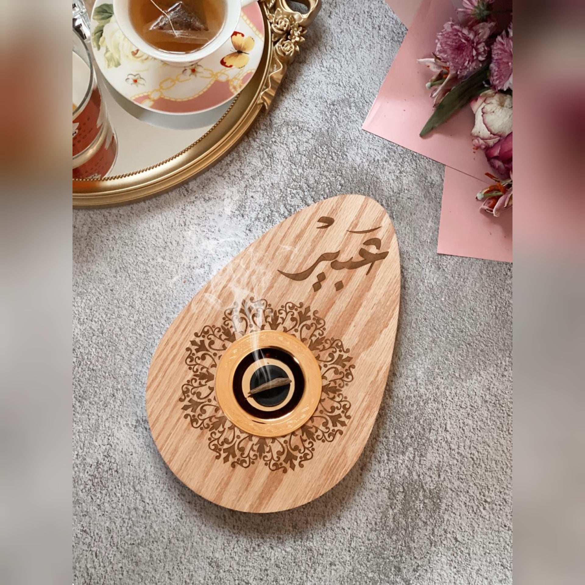 Incense burner engravings