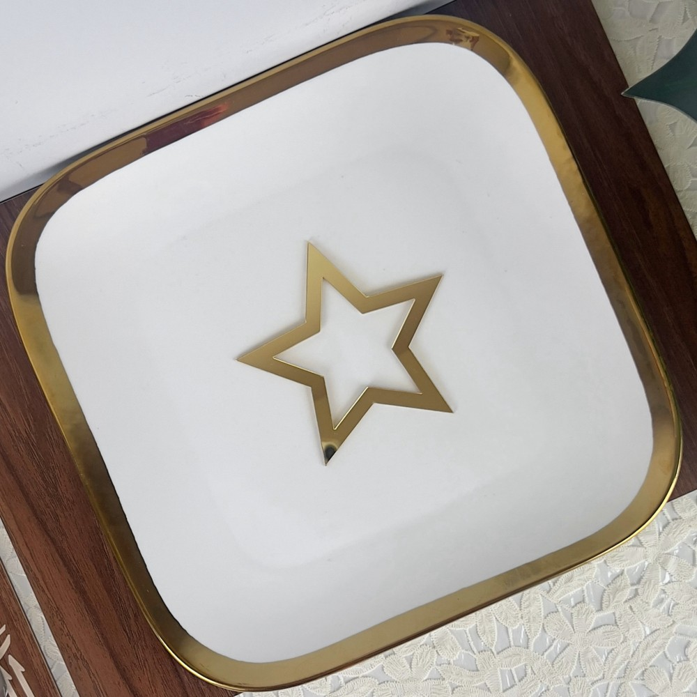 Gold Star - Plate Decoration